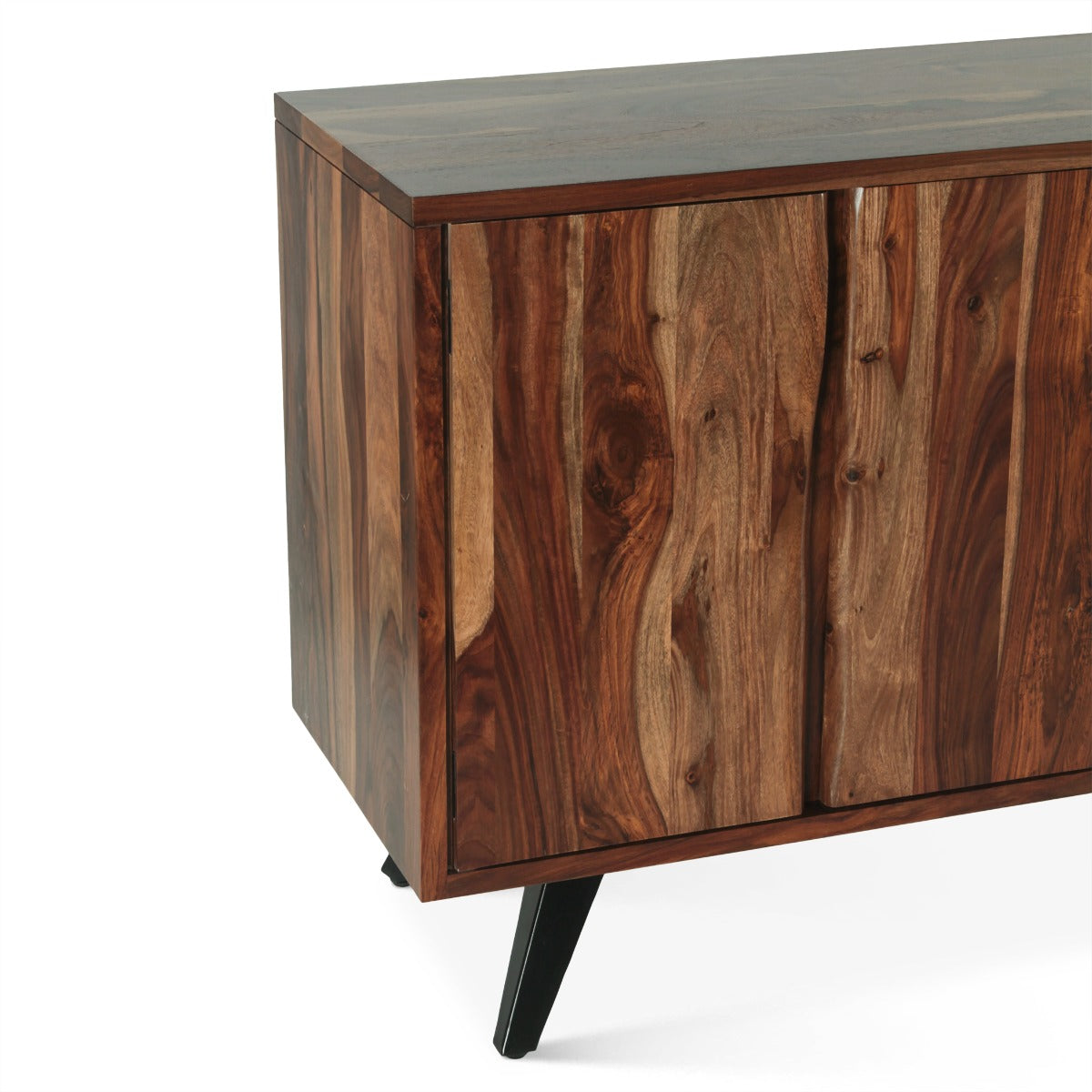 62" Natural Sheesham Wood Sideboard