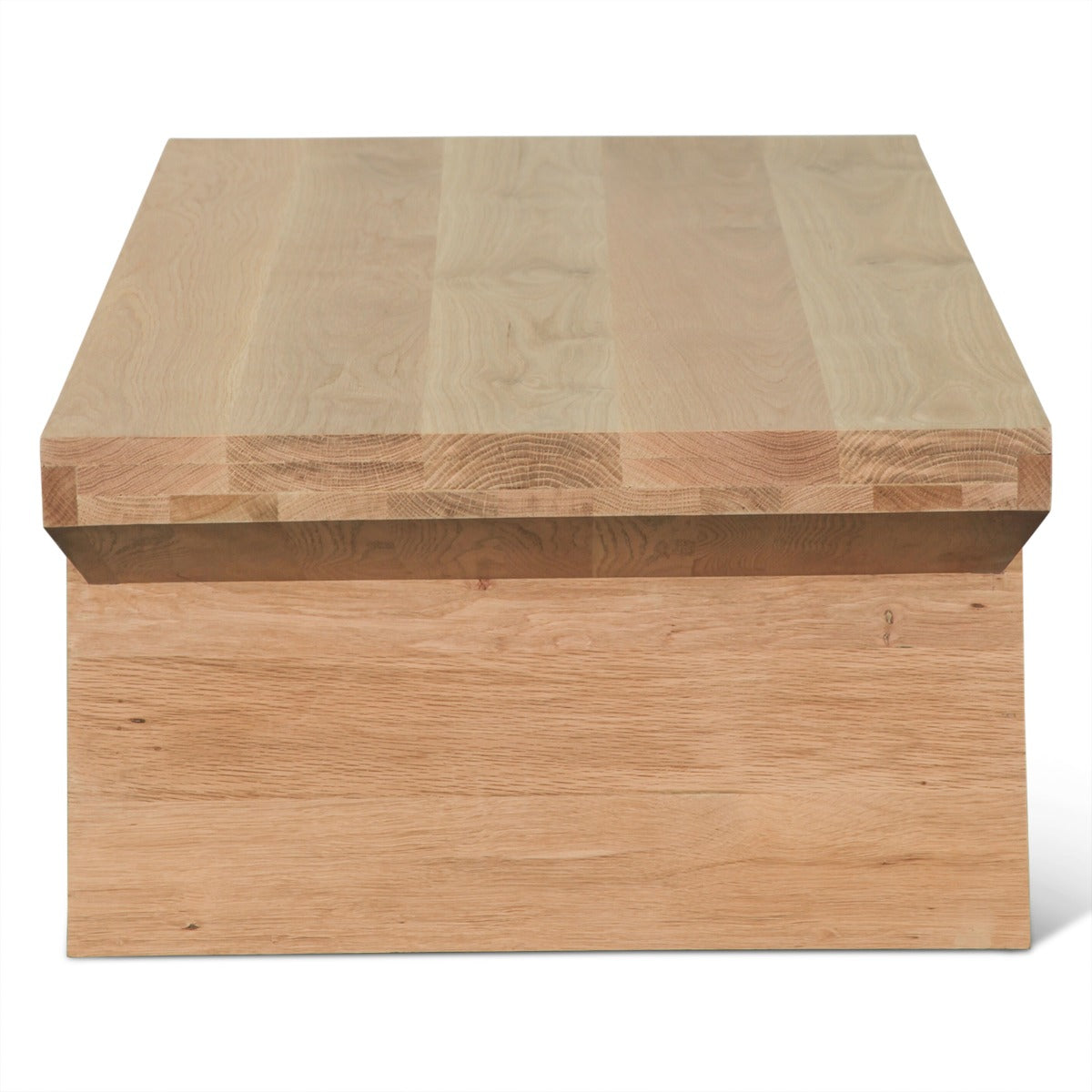 58" Natural Oak Wood Coffee Table