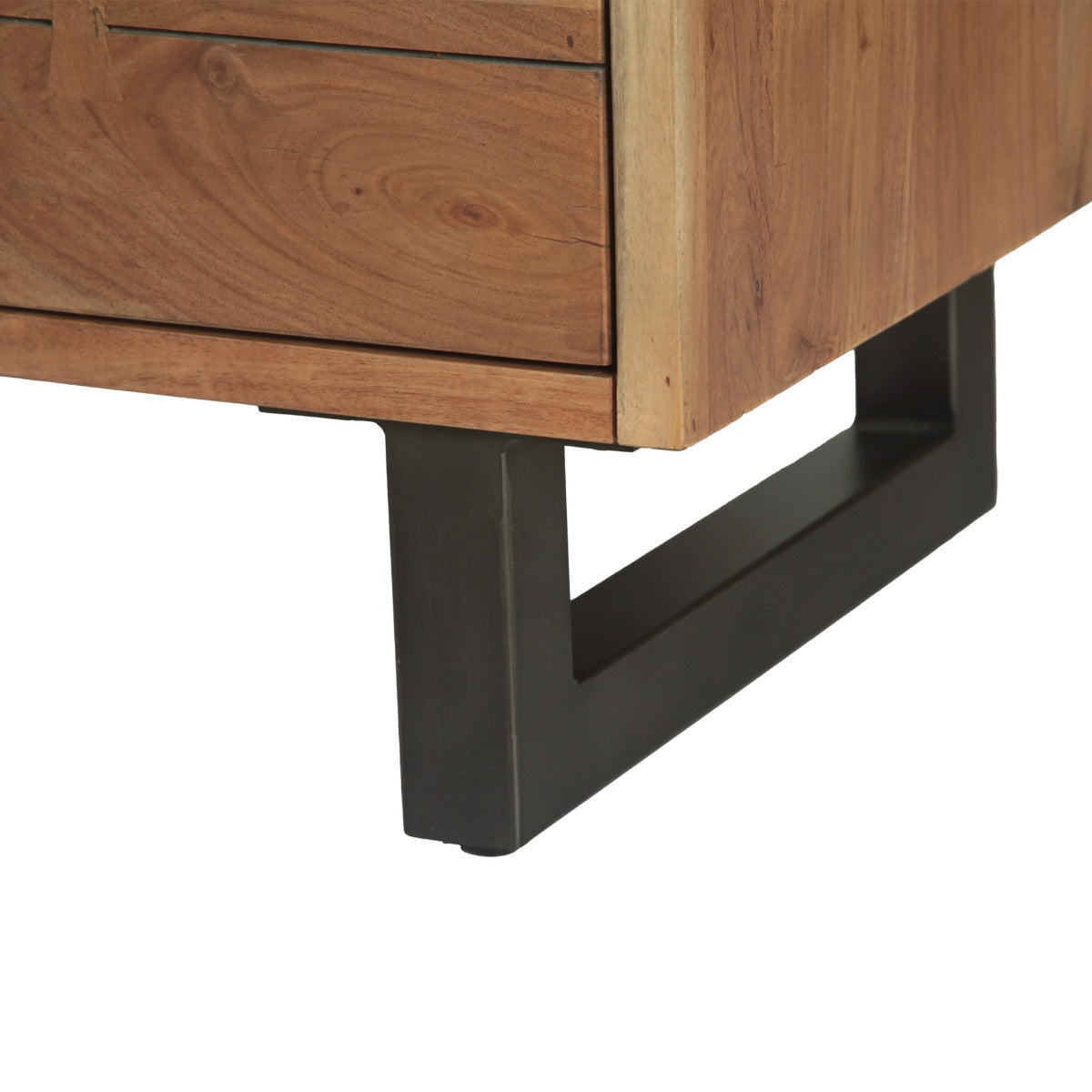 34" Smoked Acacia Wood Chest