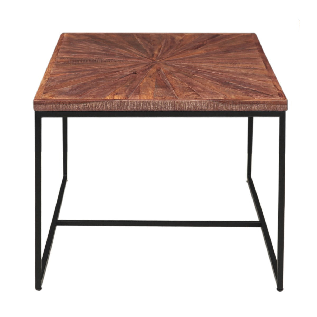 47" Sunburst Brownstone Acacia Coffee Table