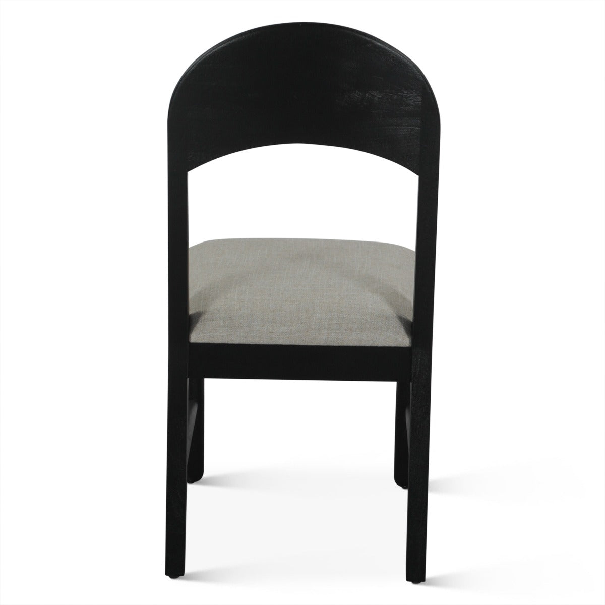 18" Upholstered Dining Chair in Black