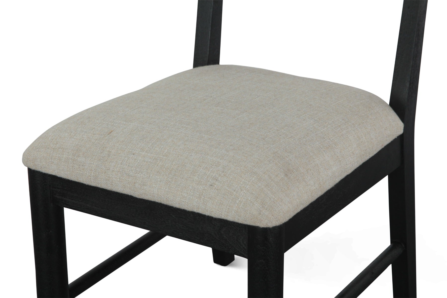 18" Upholstered Dining Chair in Black