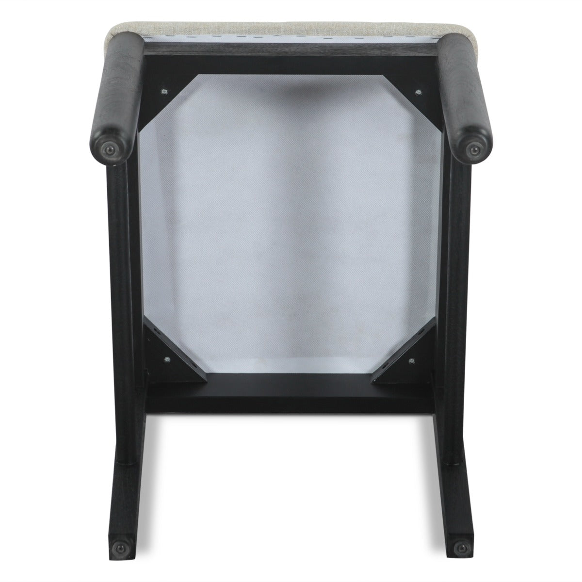 18" Upholstered Dining Chair in Black