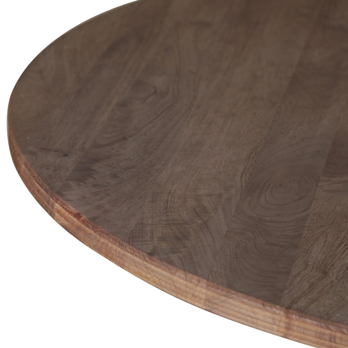 54" Natural Brown Mango Wood Round Table