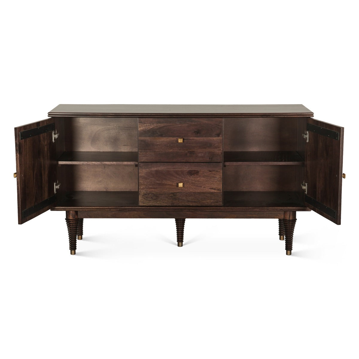 55" Dark Sienna Mango Wood Sideboard