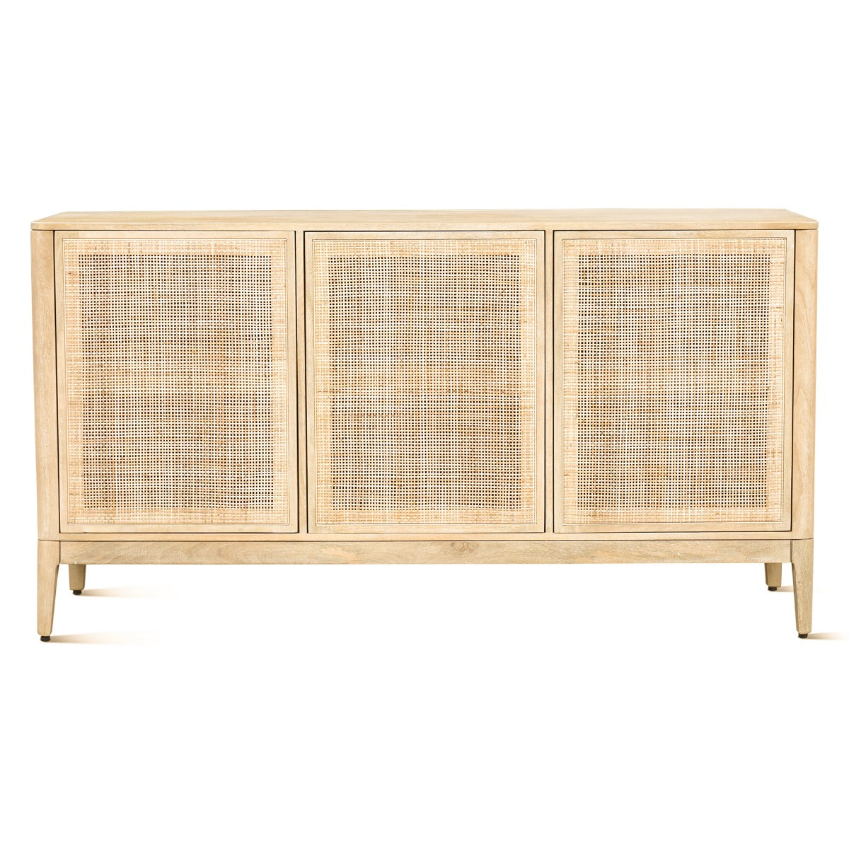 64" Natural White Mango Wood Sideboard