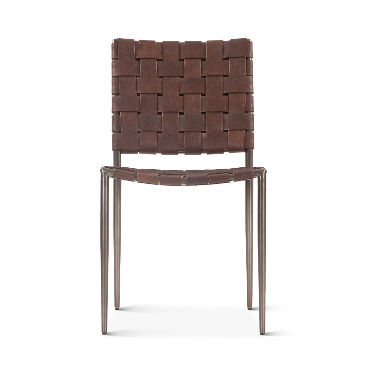 18" Dining Chair in Tobacco Buffalo Leather