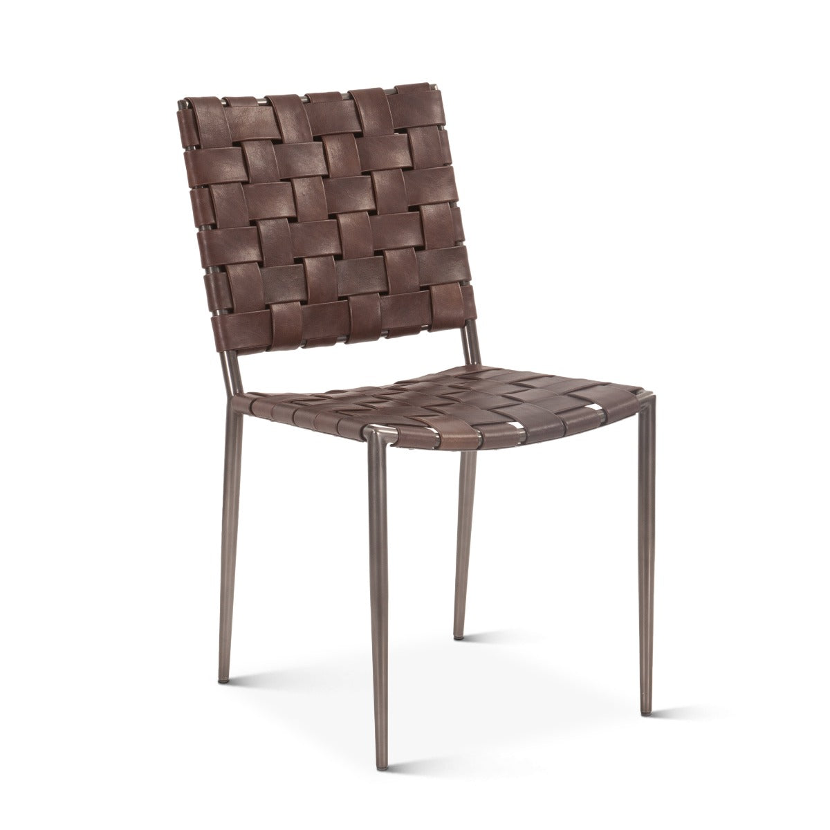 18" Dining Chair in Tobacco Buffalo Leather