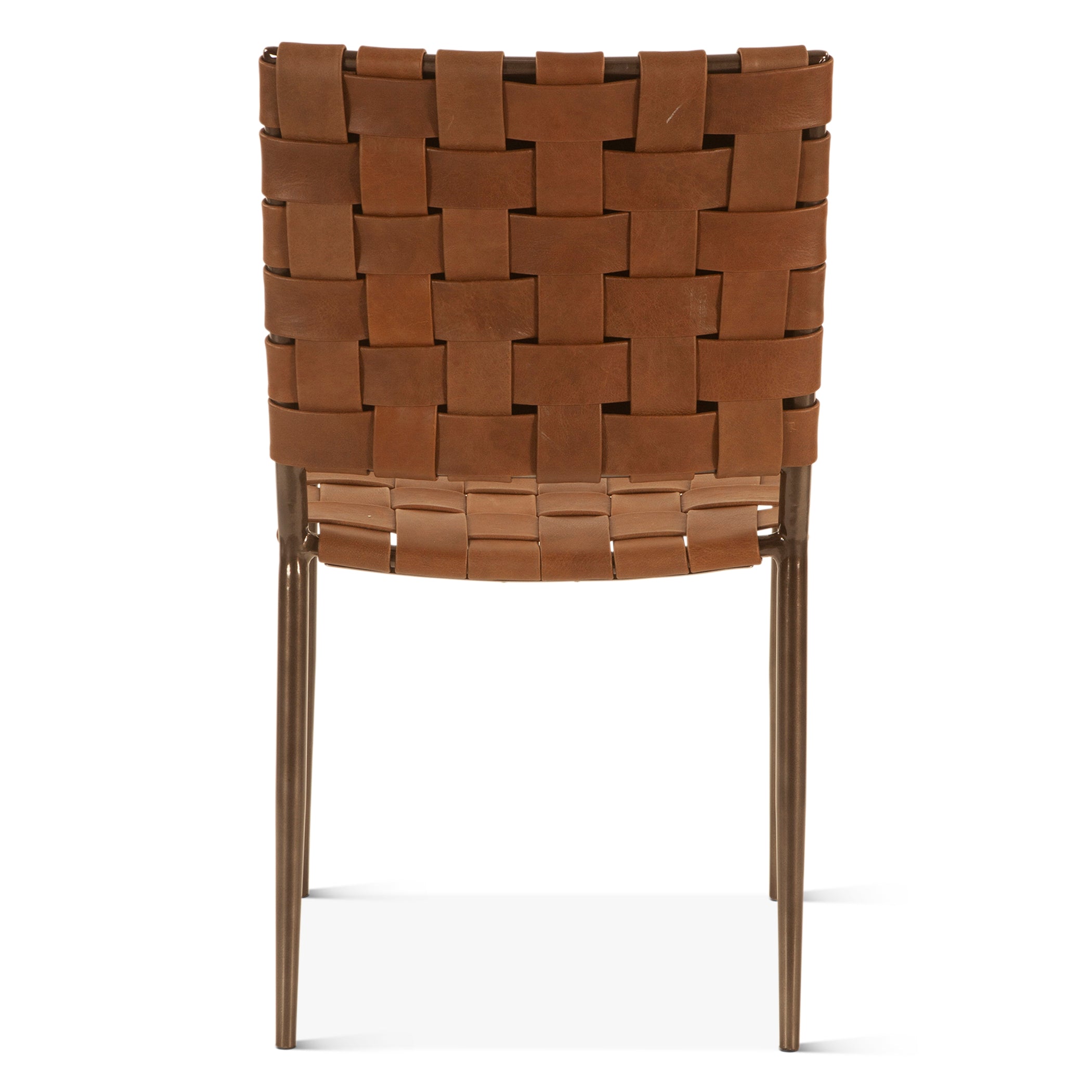 18" Dining Chair in Tobacco Buffalo Leather