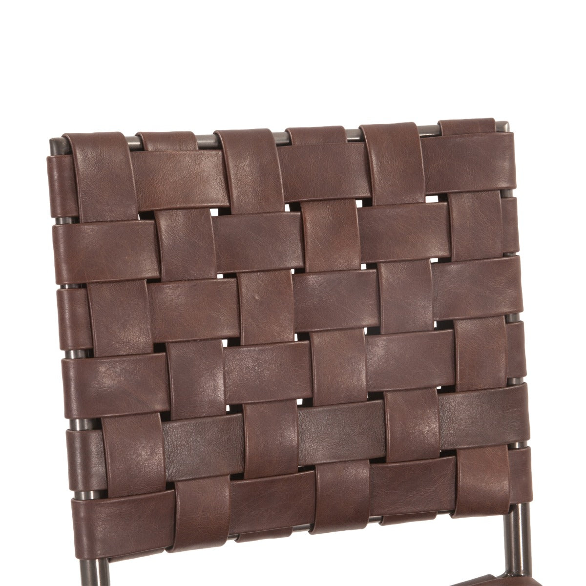 18" Dining Chair in Tobacco Buffalo Leather