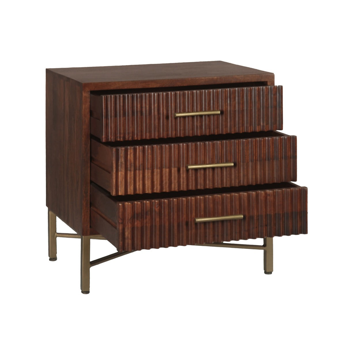 26" Honey Brown Nightstand