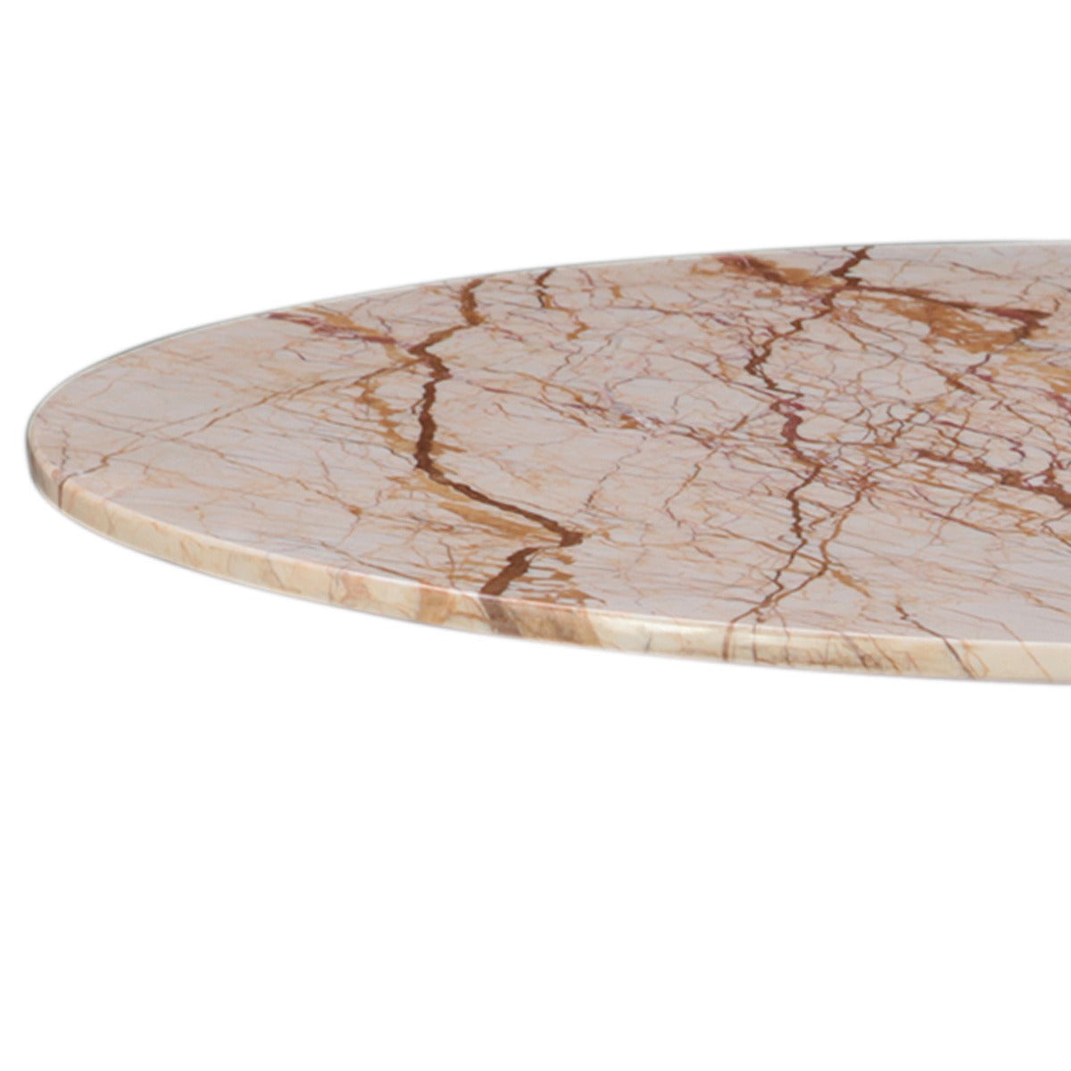 36" Retro Impulse Marble and Antique Gold Bistro Table