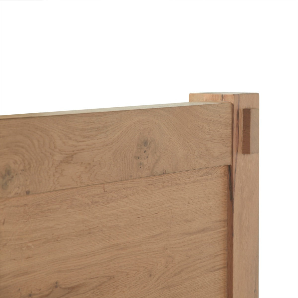 65" Distressed Oak Queen Size Bed