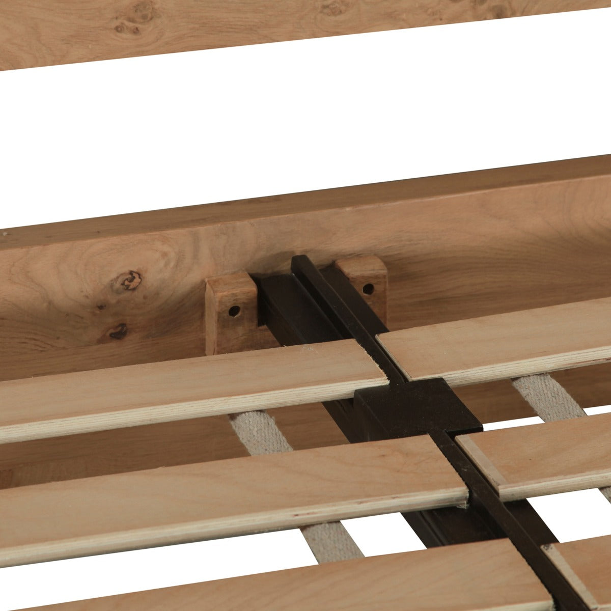 65" Distressed Oak Queen Size Bed