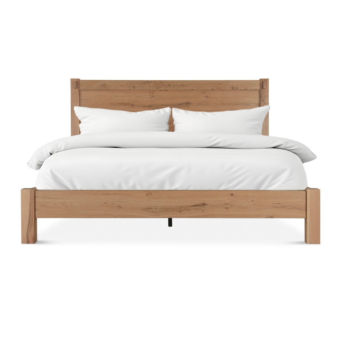 65" Distressed Oak Queen Size Bed