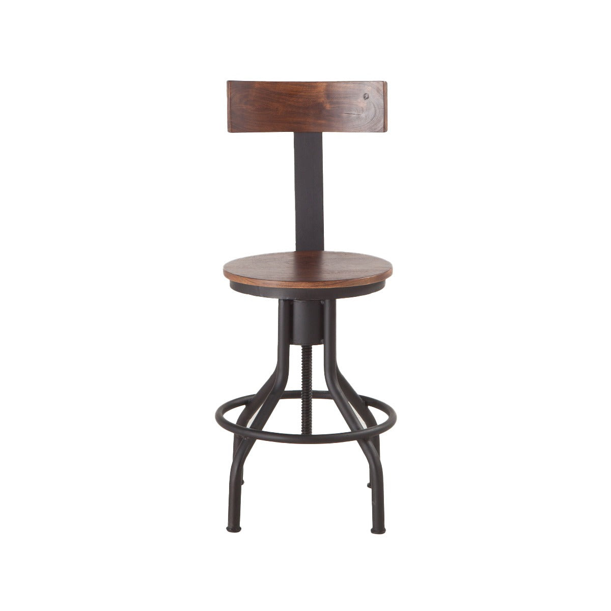 15" Walnut Adjustable Stool