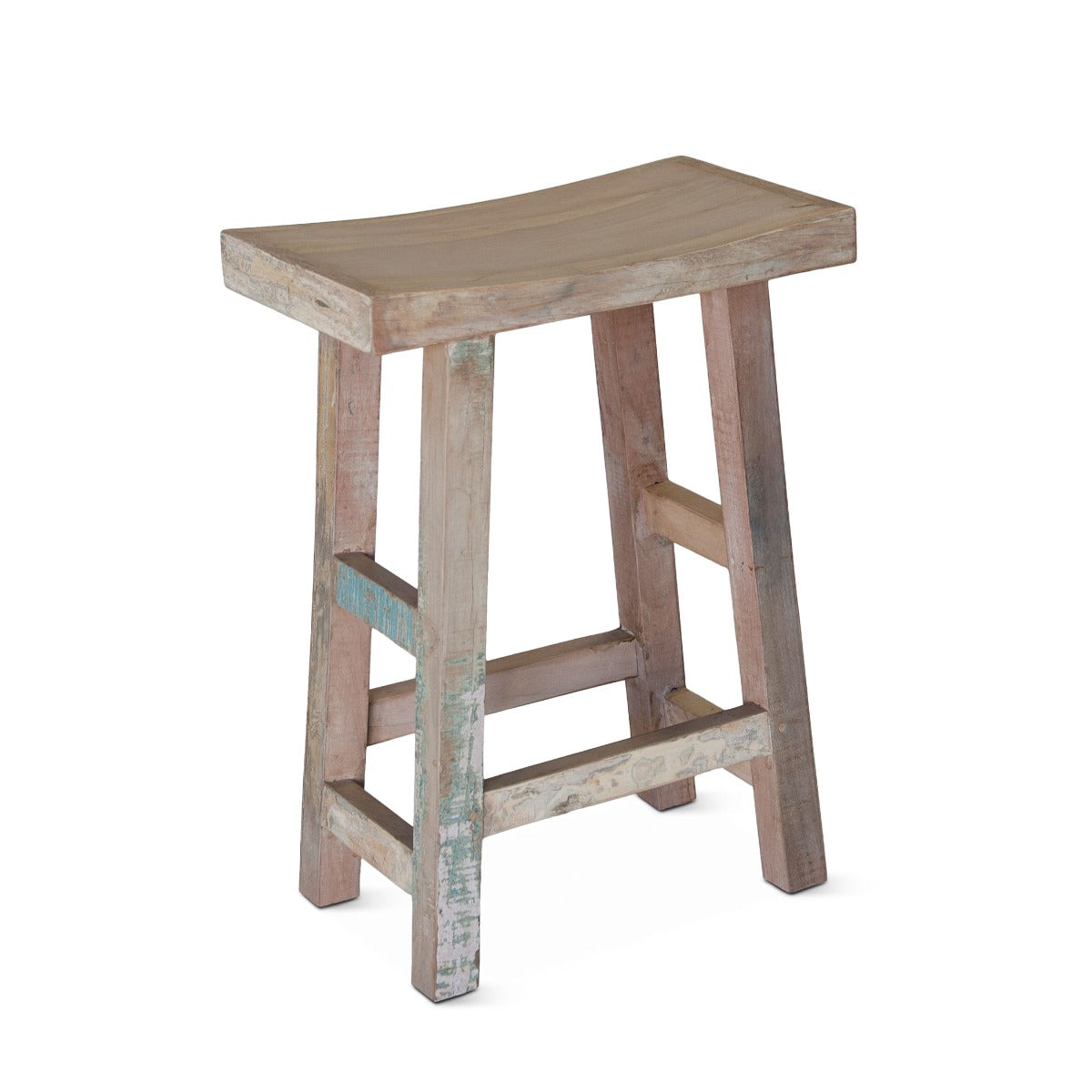 66" Vintage Teal Reclaimed Wood Gathering Table