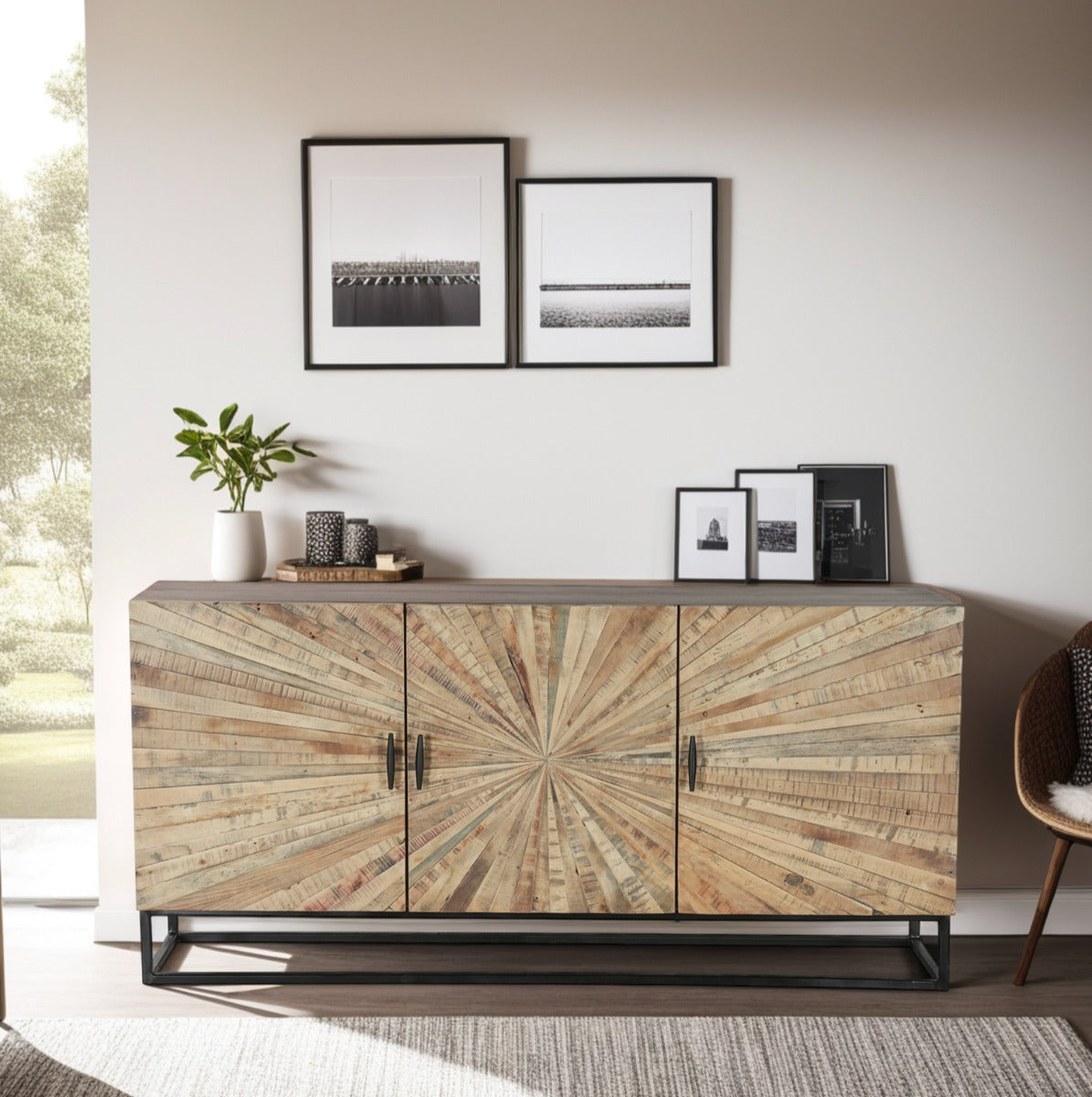 63" Reclaimed Wood Sideboard