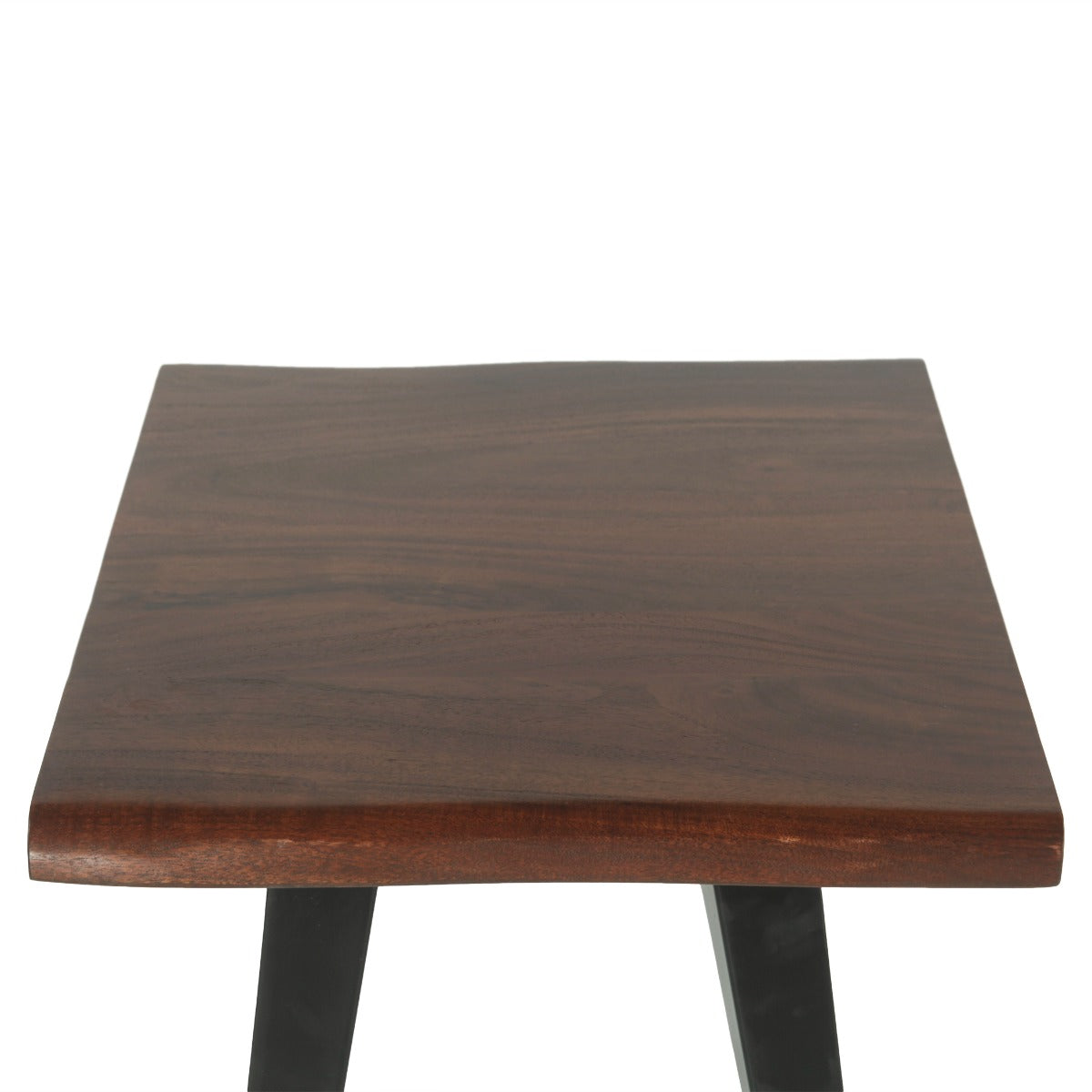 20" Walnut Wood Side Table
