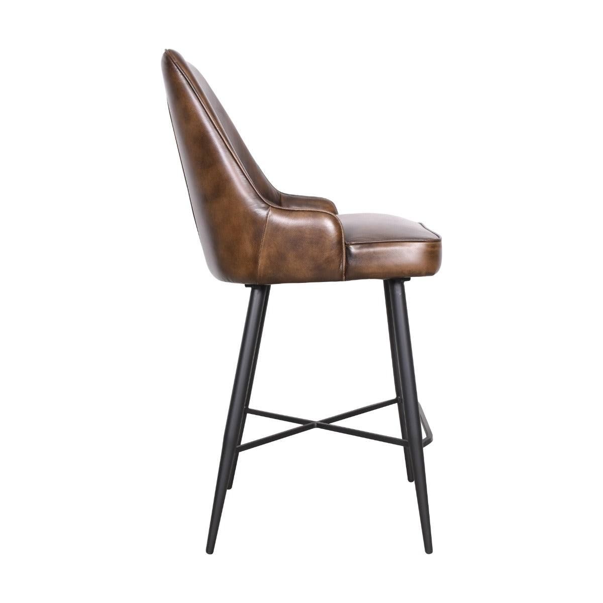 21" Counter Chair in Antique Whiskey Leather