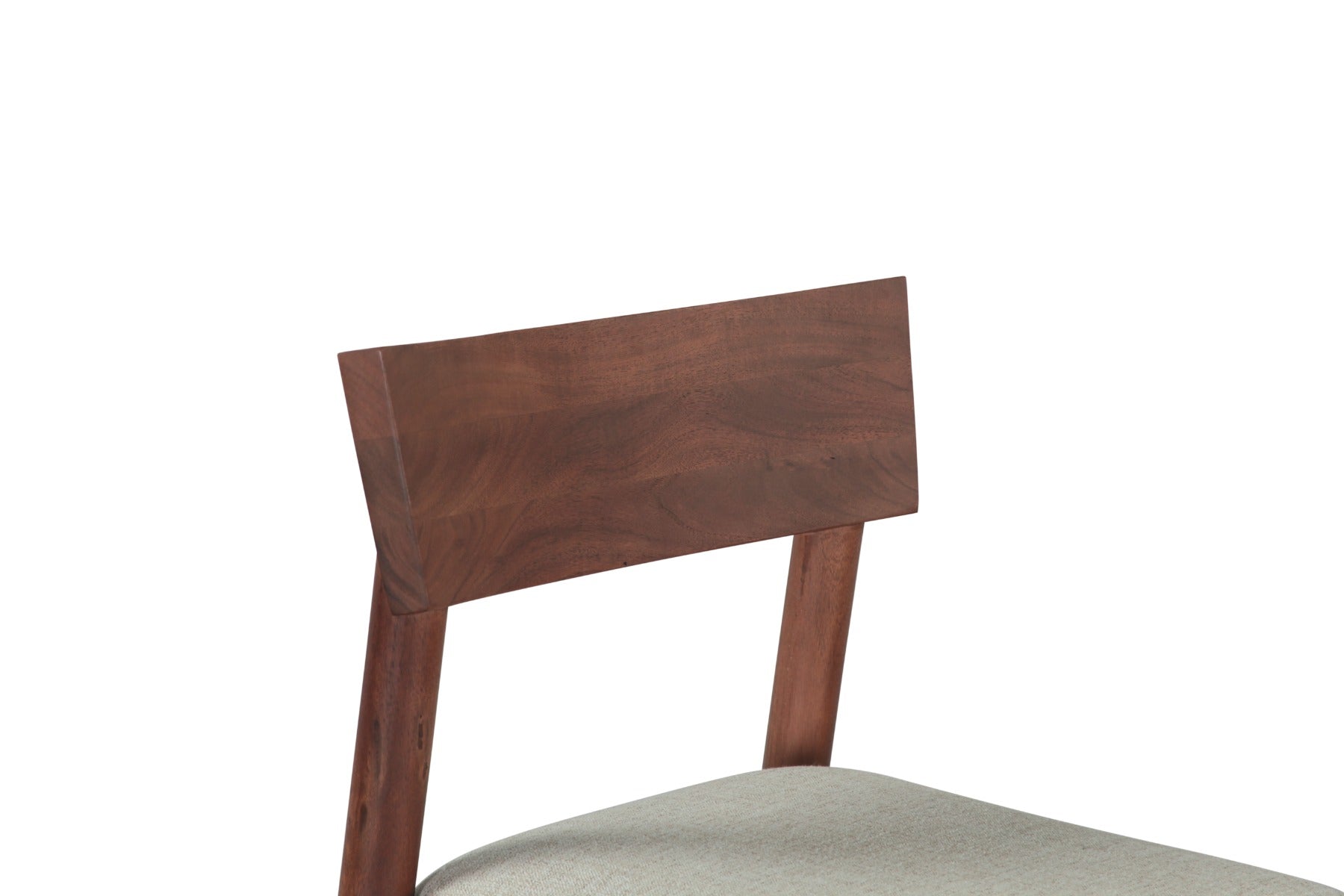 18" Walnut Upholstered Counter Chair