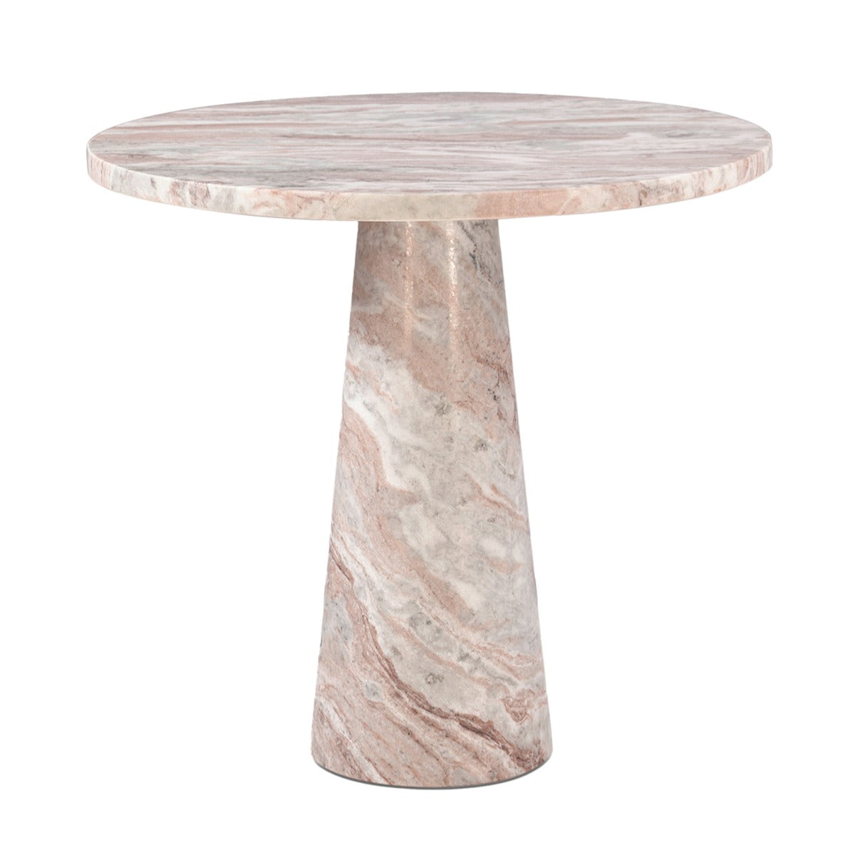 30" Brown Toronto Marble Round Dining Table