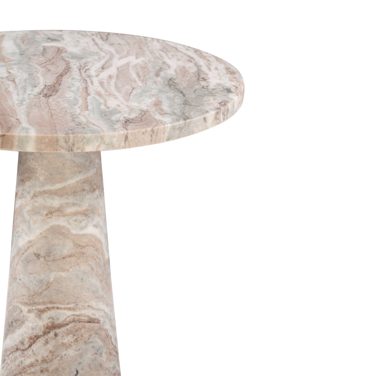 30" Brown Toronto Marble Round Dining Table