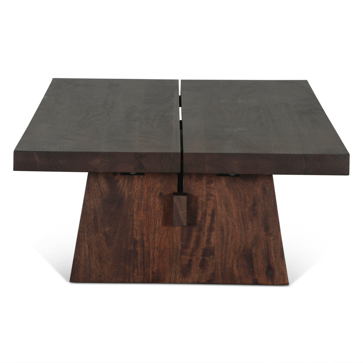58" Coffee Bean Acacia Wood Coffee Table
