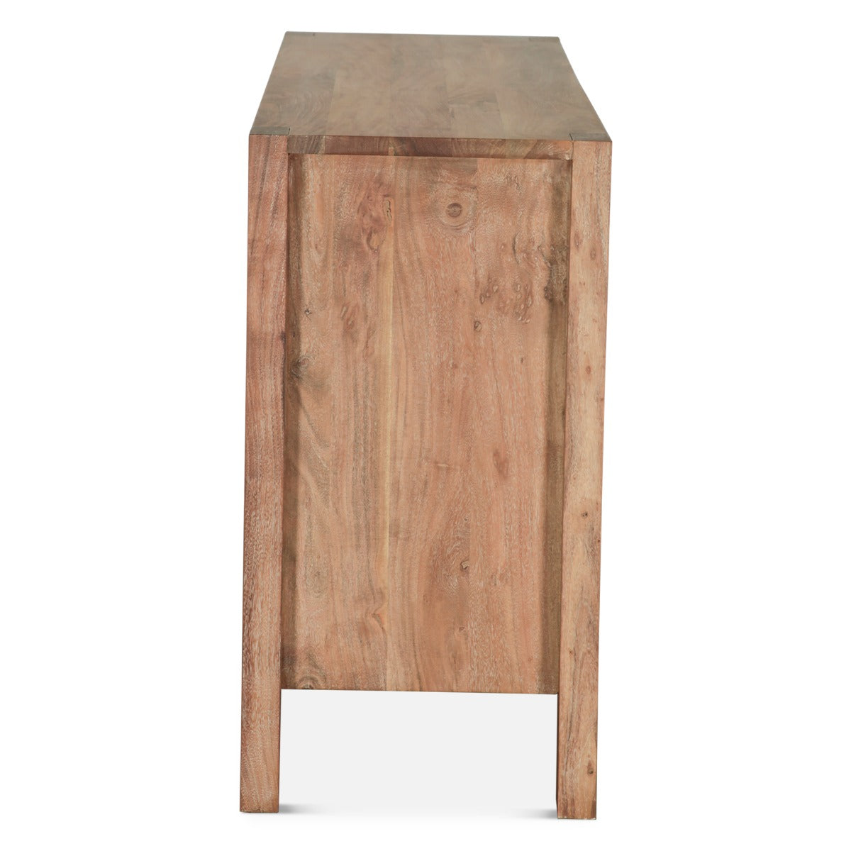 60" Brushed Acacia Wood Dresser
