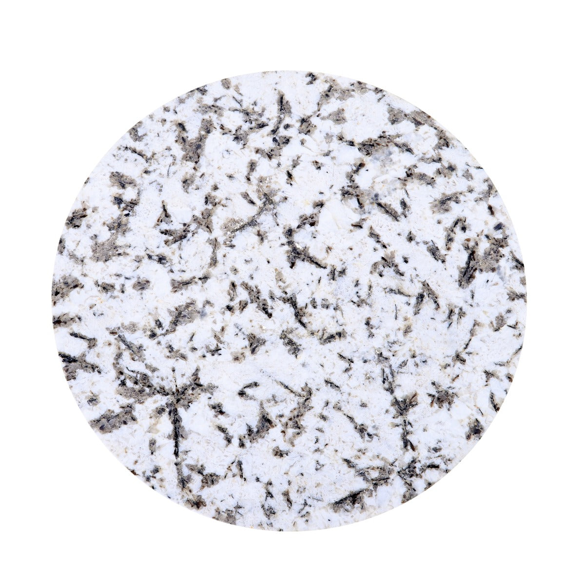 18" Alaska White Marble Accent Table