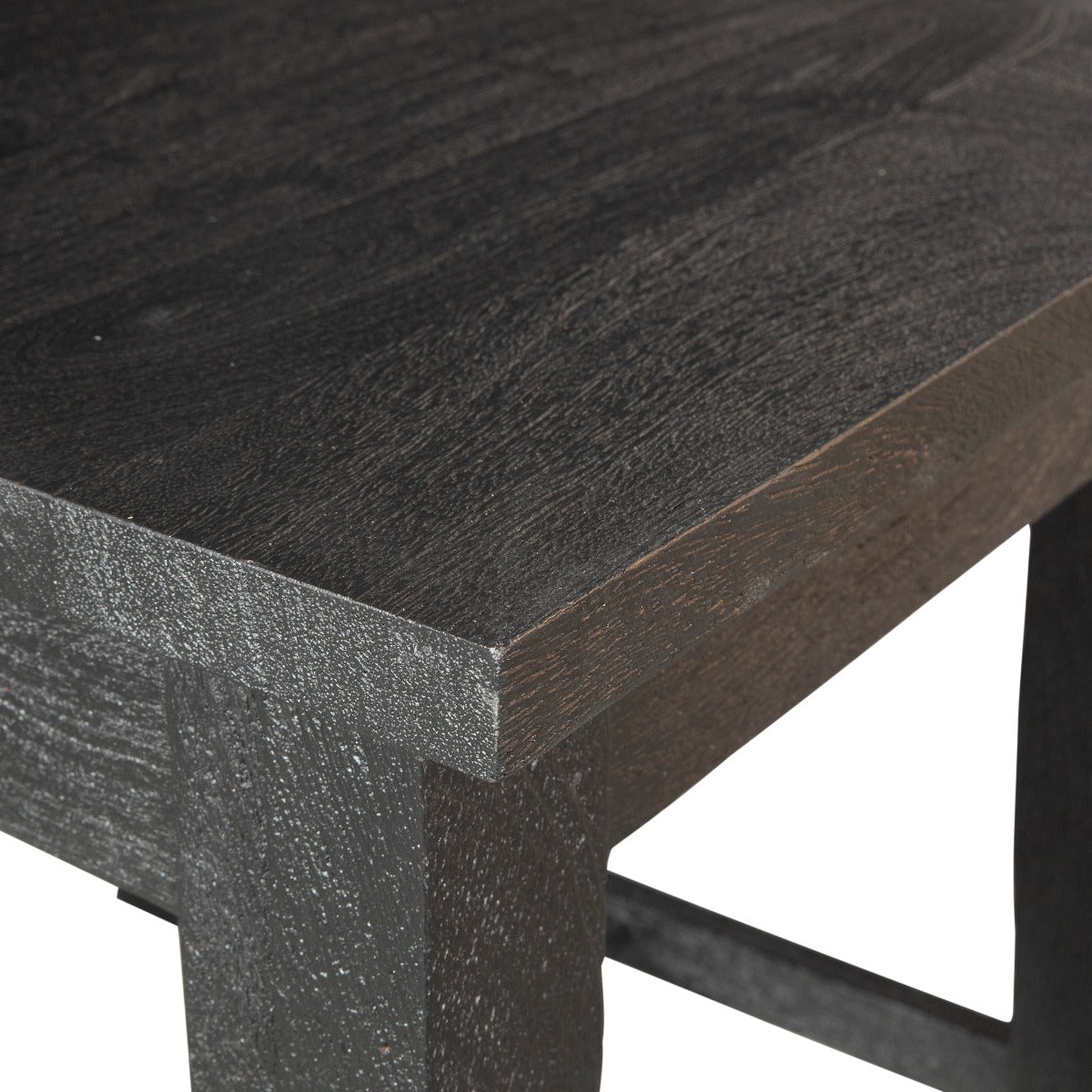 19" Black Wood Dining Chair