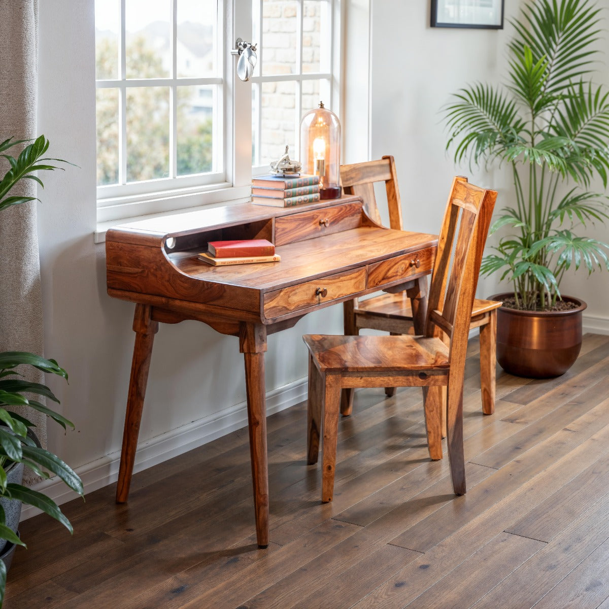 45" Natural Sheesham Office Desk