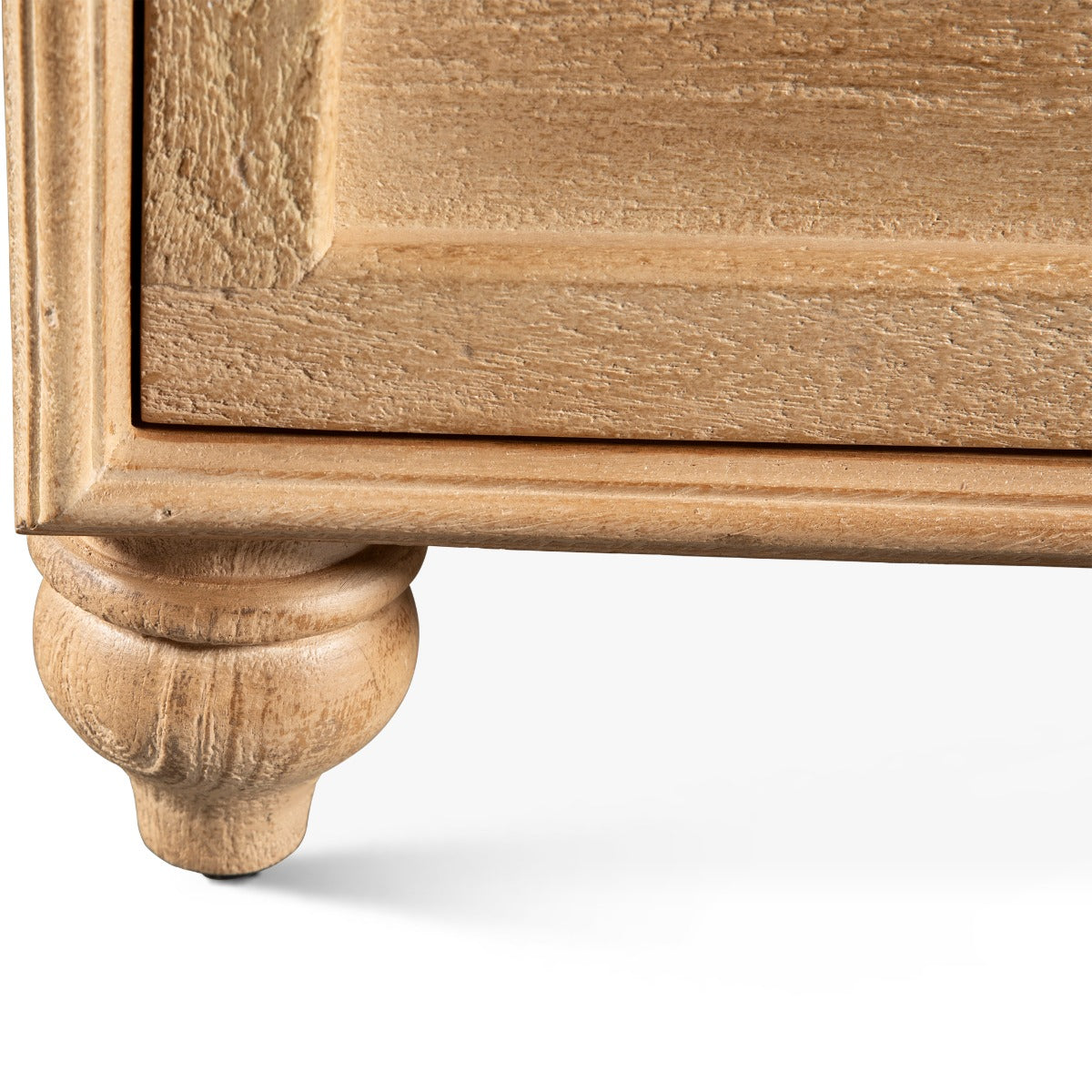 18" Whitewash Wood Nightstand