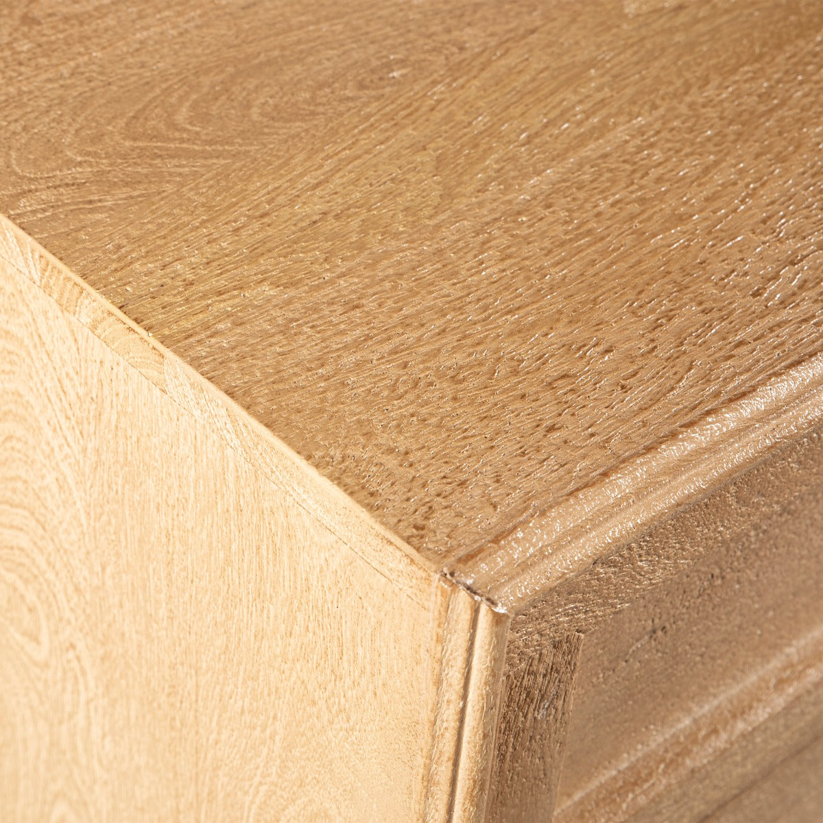 18" Whitewash Wood Nightstand