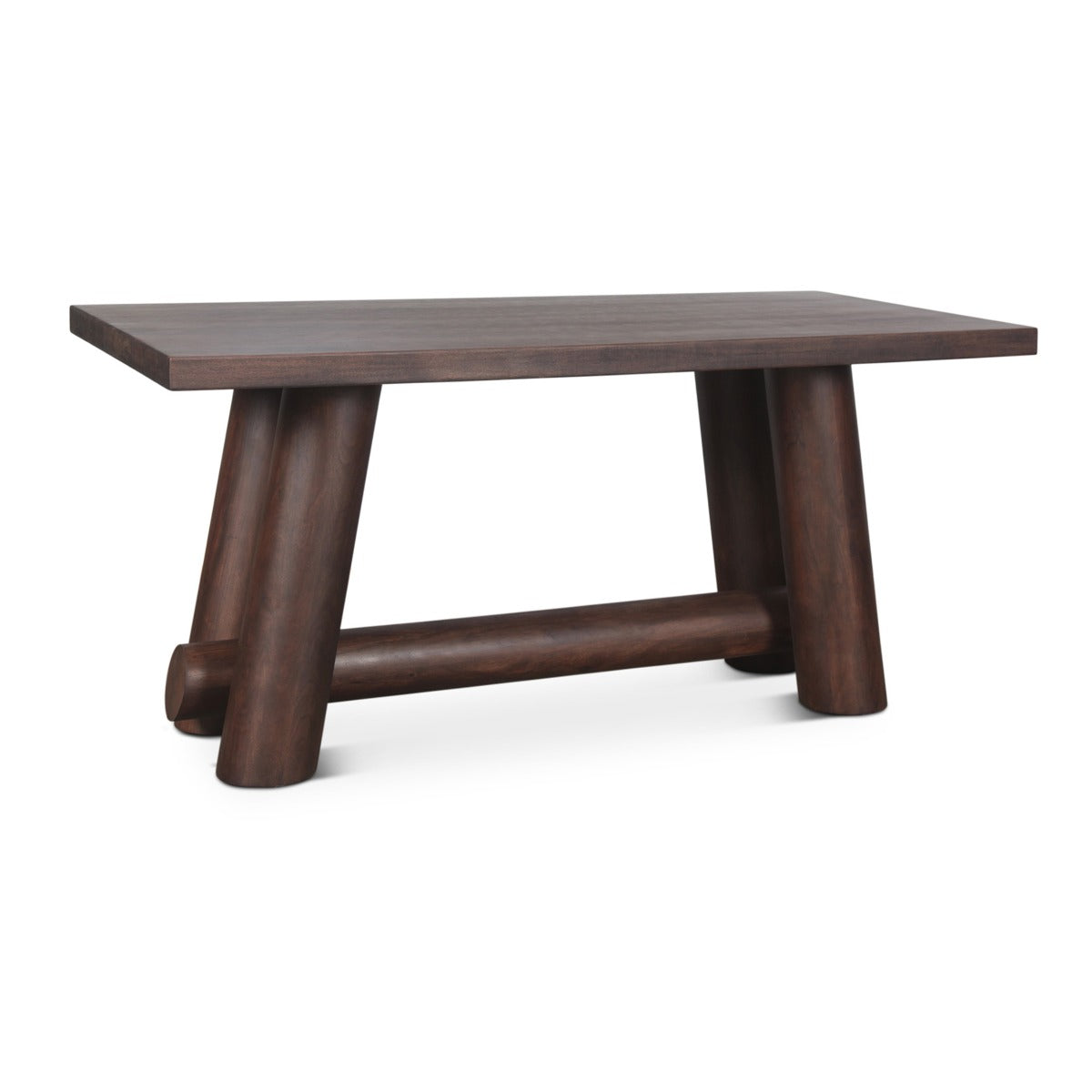 80" Vinegar Acacia Wood Gathering Table