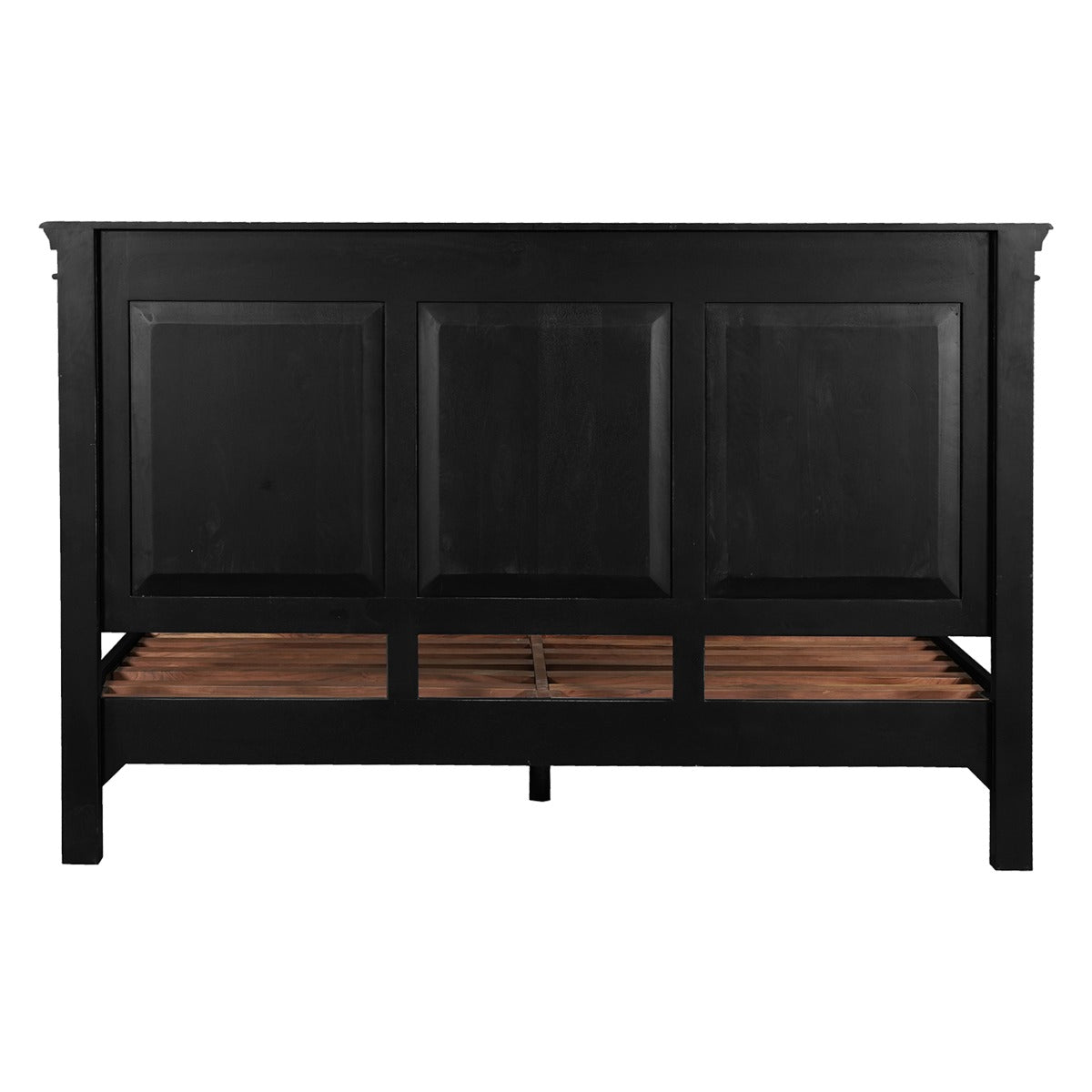 87" Distressed Black Mango King Bed