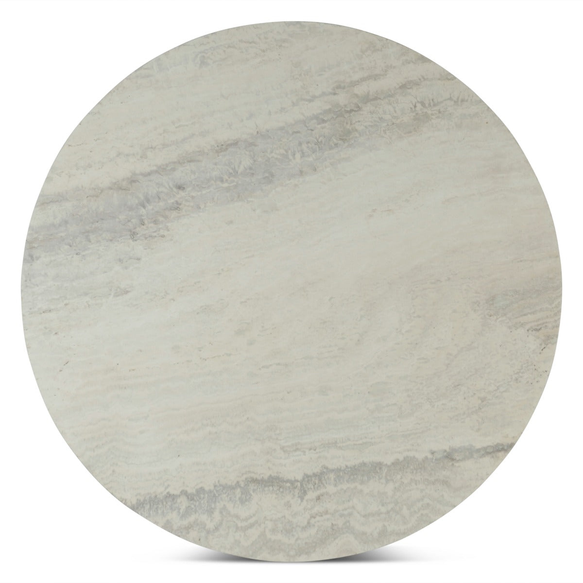 36" White Travertine and Light Mango Coffee Table