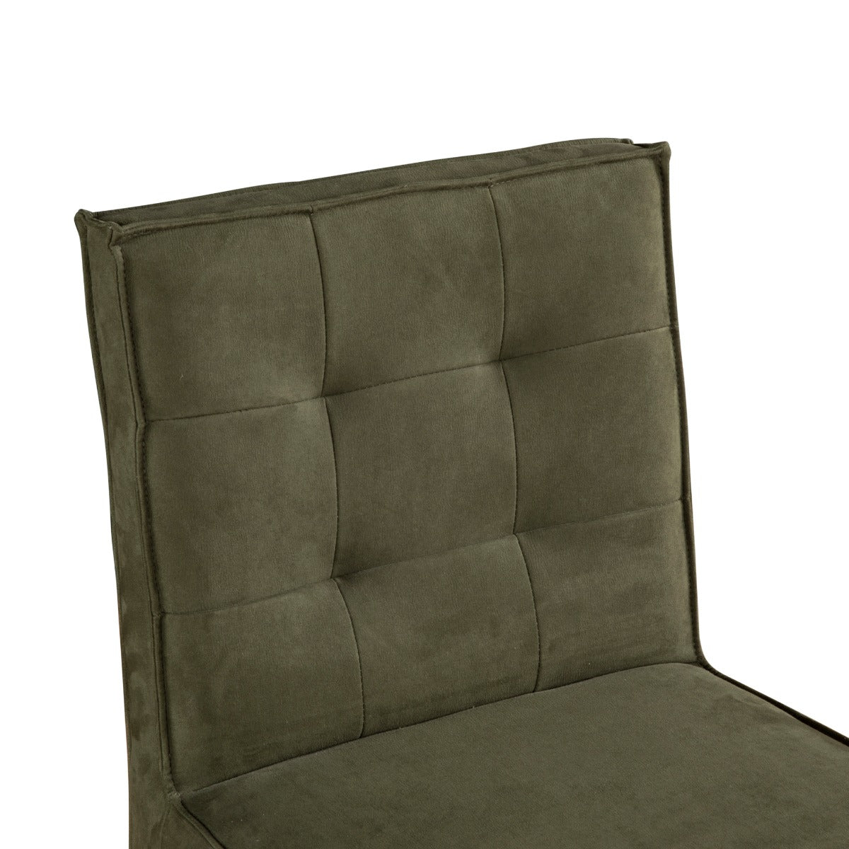 18" Green Eco Suede Counter Chair