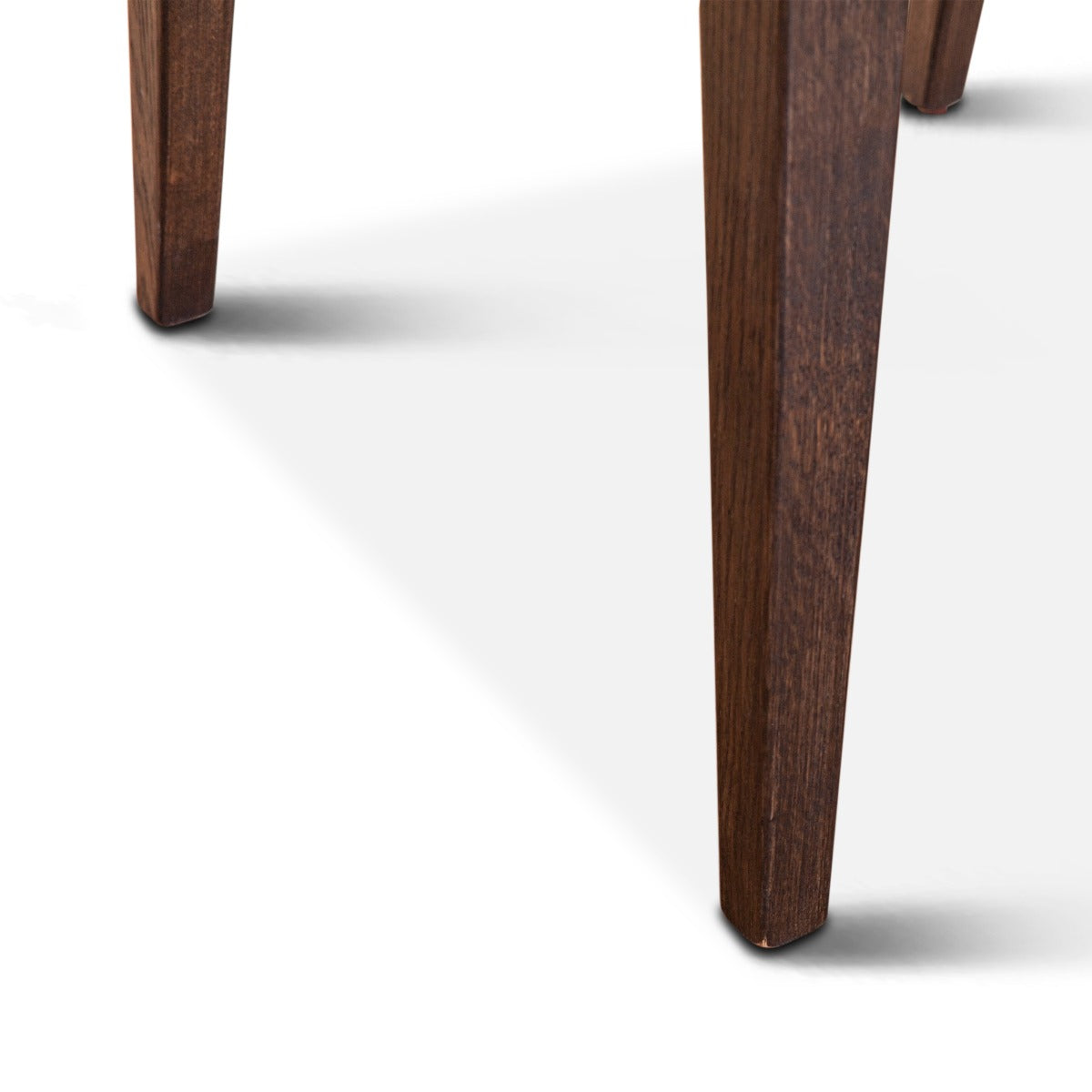 20" Black Linen and Leather Dining Chair