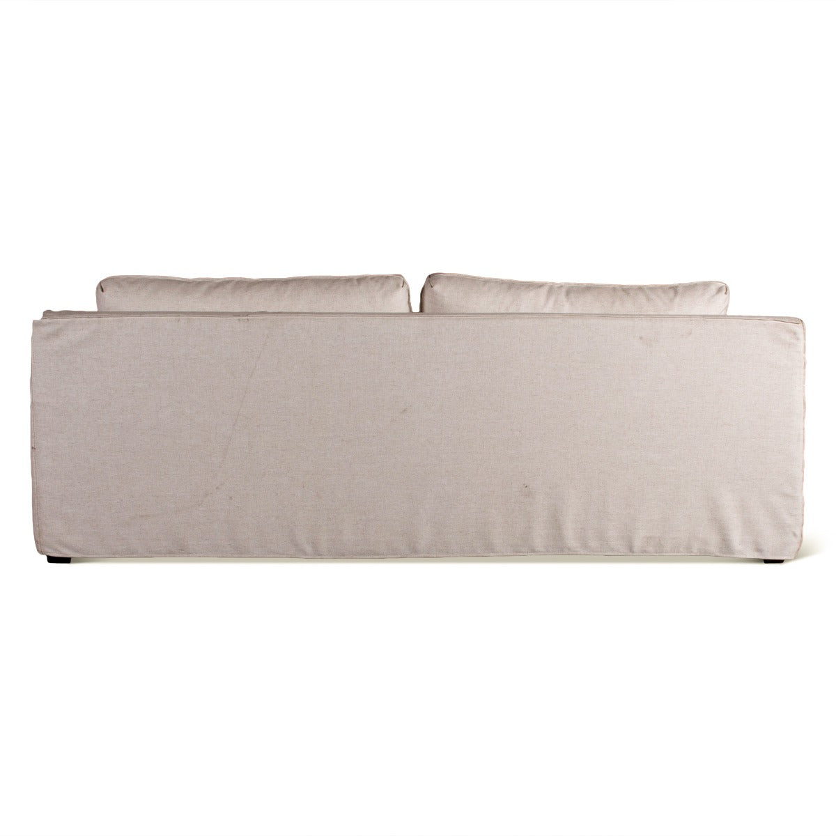 87" White Linen Slipcovered Sofa