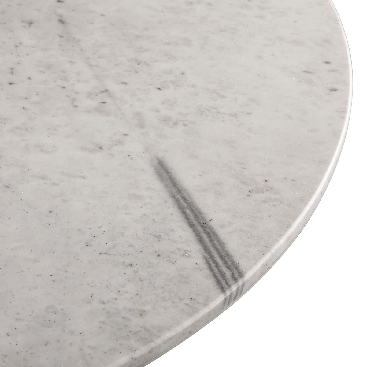 48" White Marble Dining Table