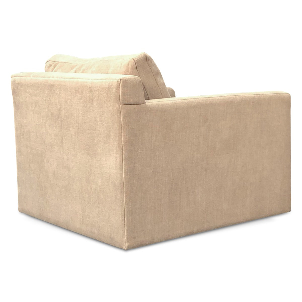 40" Oat Chenille Upholstered Accent Chair