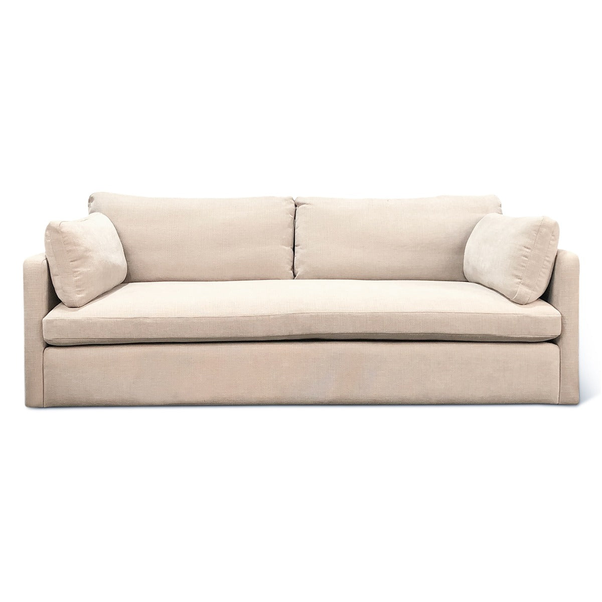 83" Oat Chenille Upholstered Sofa