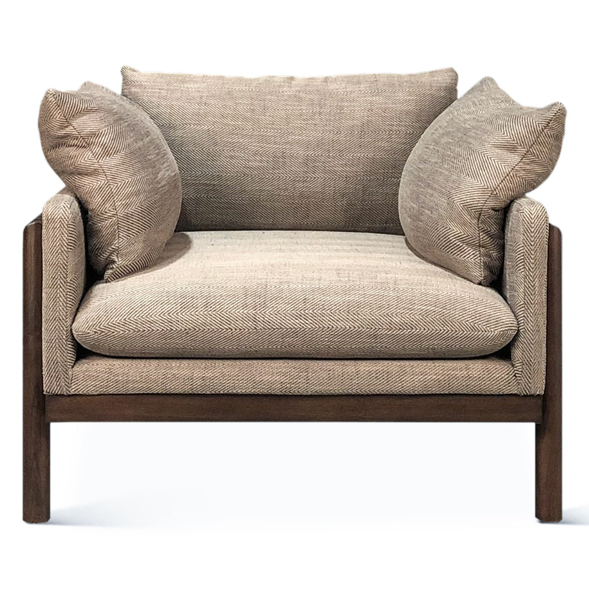 44" Burlington Stripe Upholstered Accent Chair