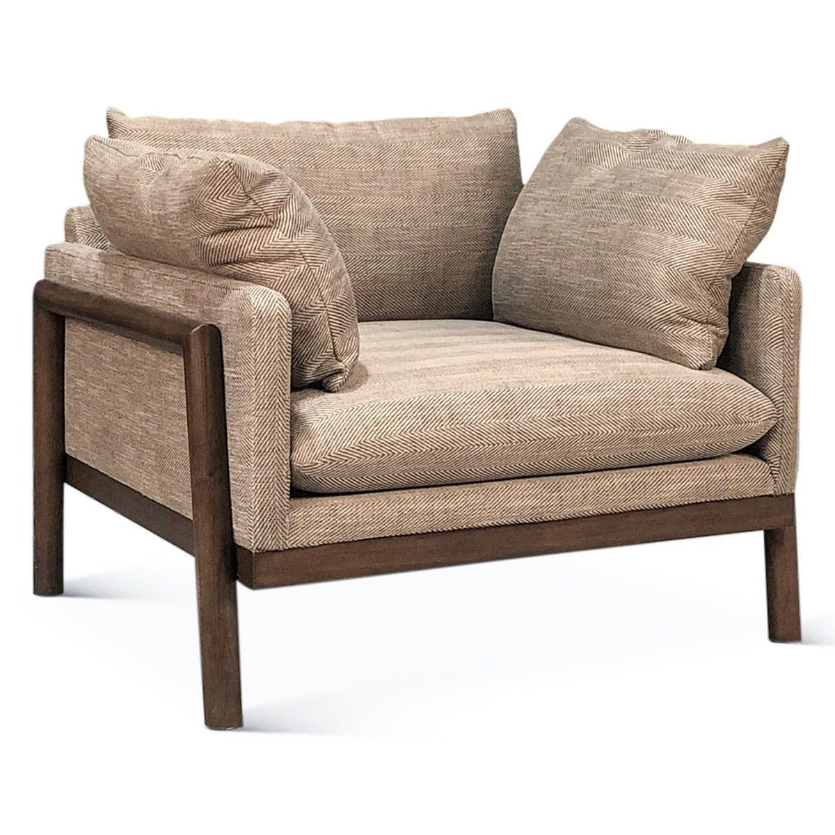 44" Burlington Stripe Upholstered Accent Chair