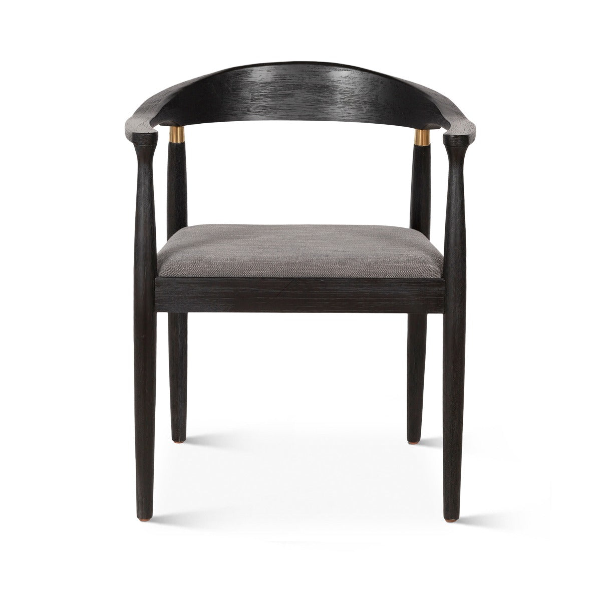 22" Flint Gray Fabric Dining Chair