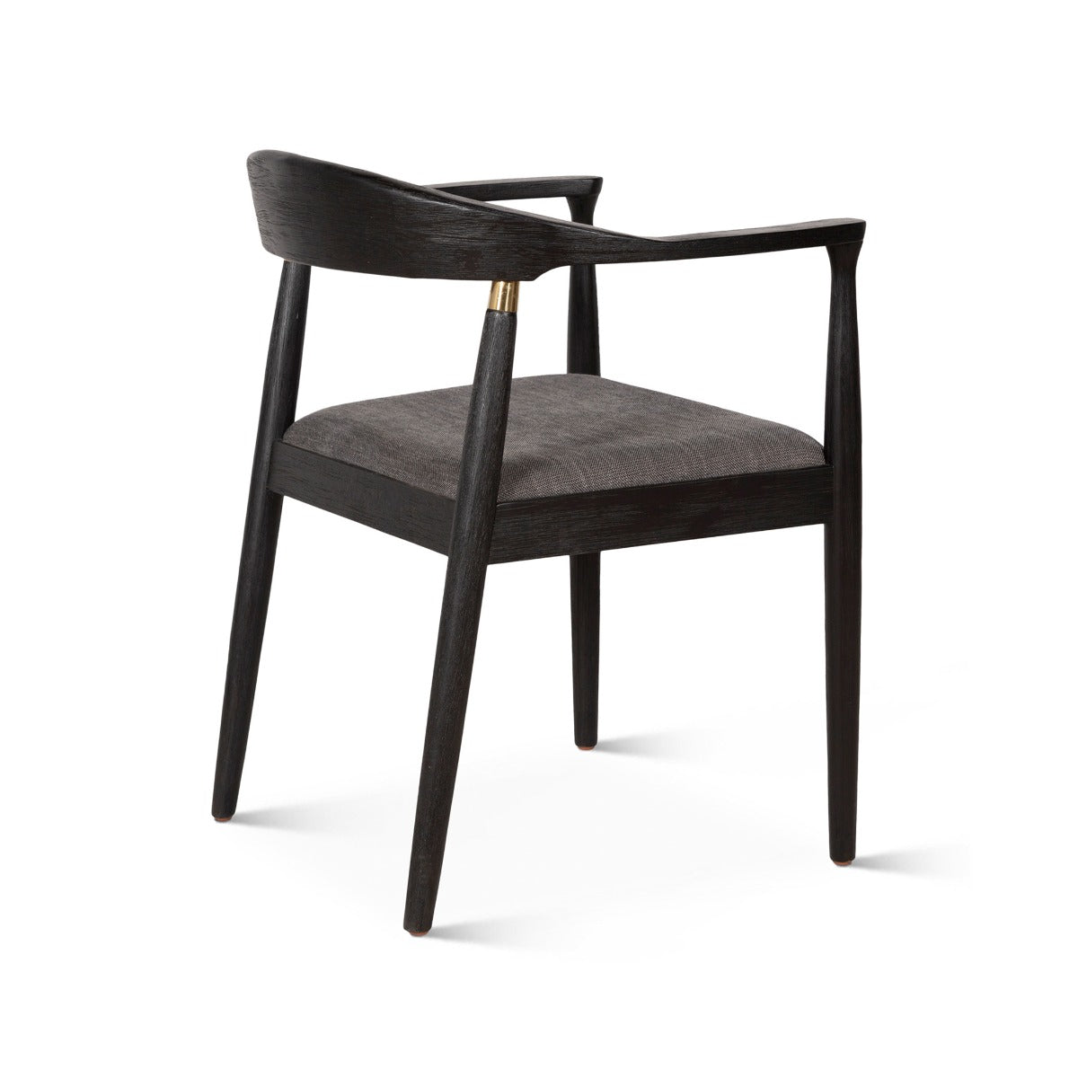 22" Flint Gray Fabric Dining Chair