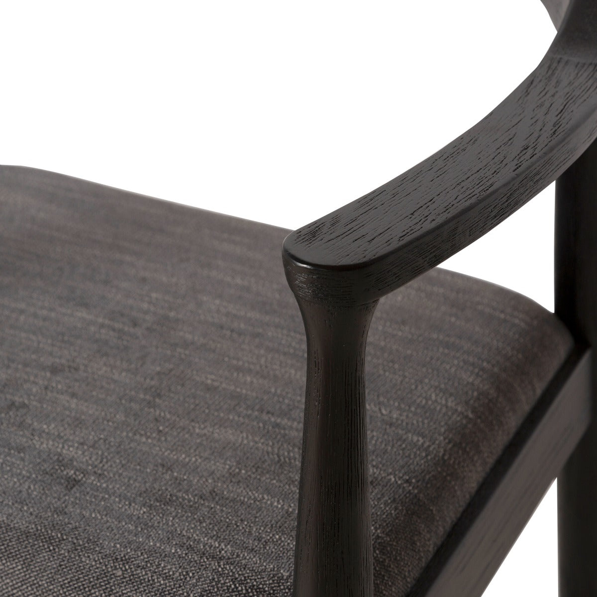 22" Flint Gray Fabric Dining Chair