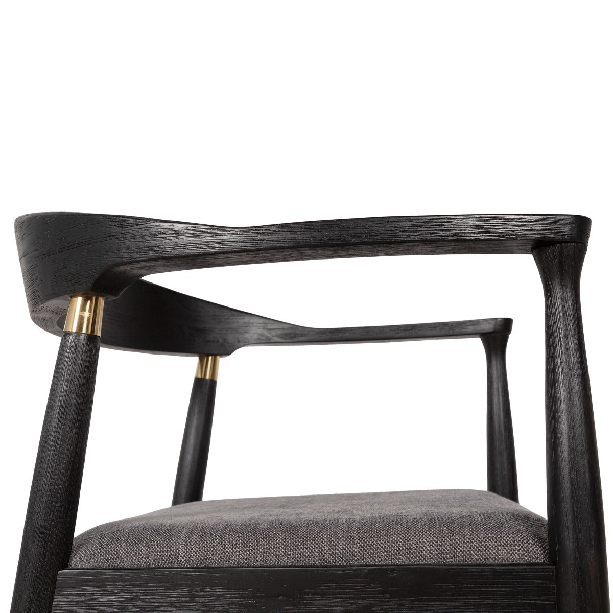 22" Flint Gray Fabric Dining Chair