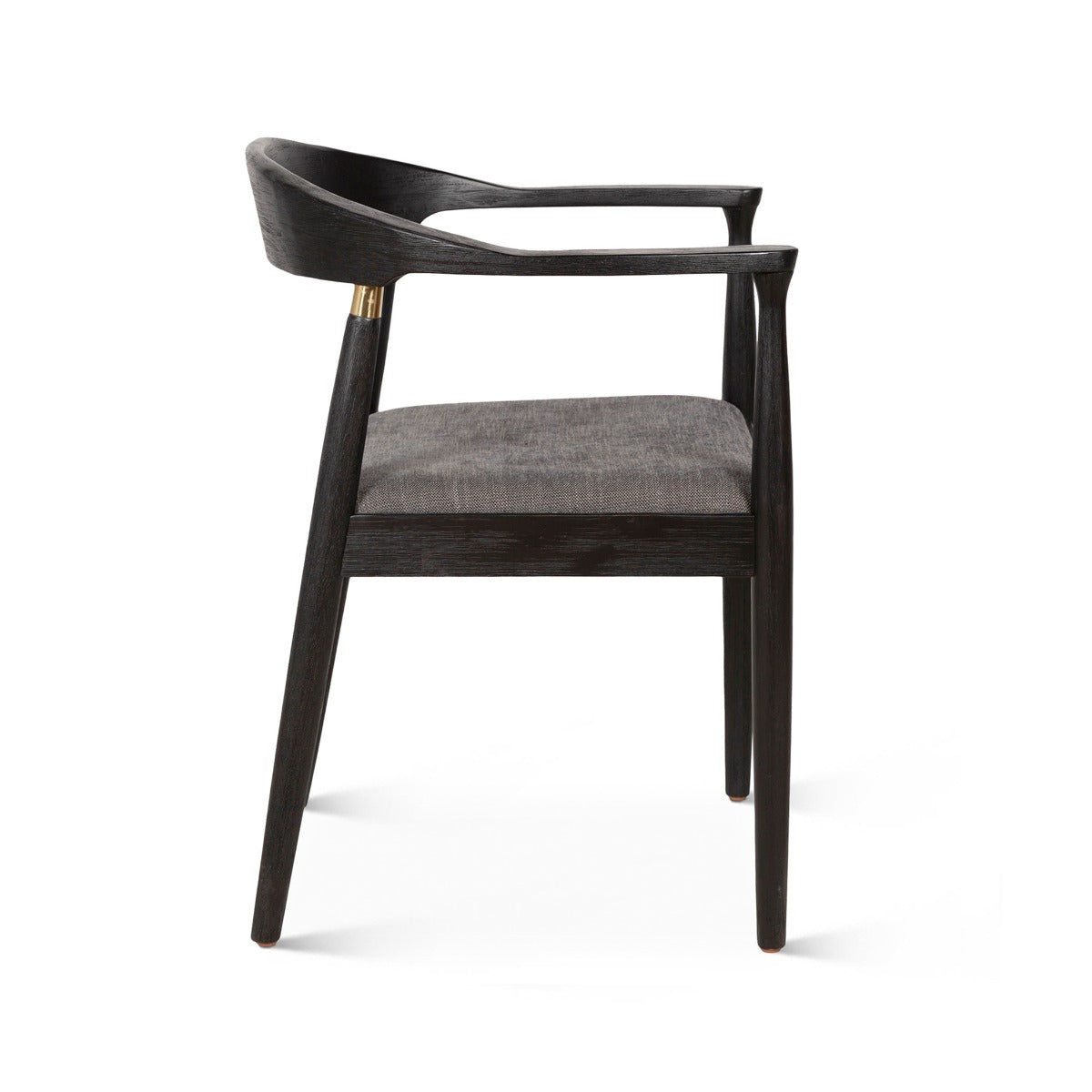 22" Flint Gray Fabric Dining Chair